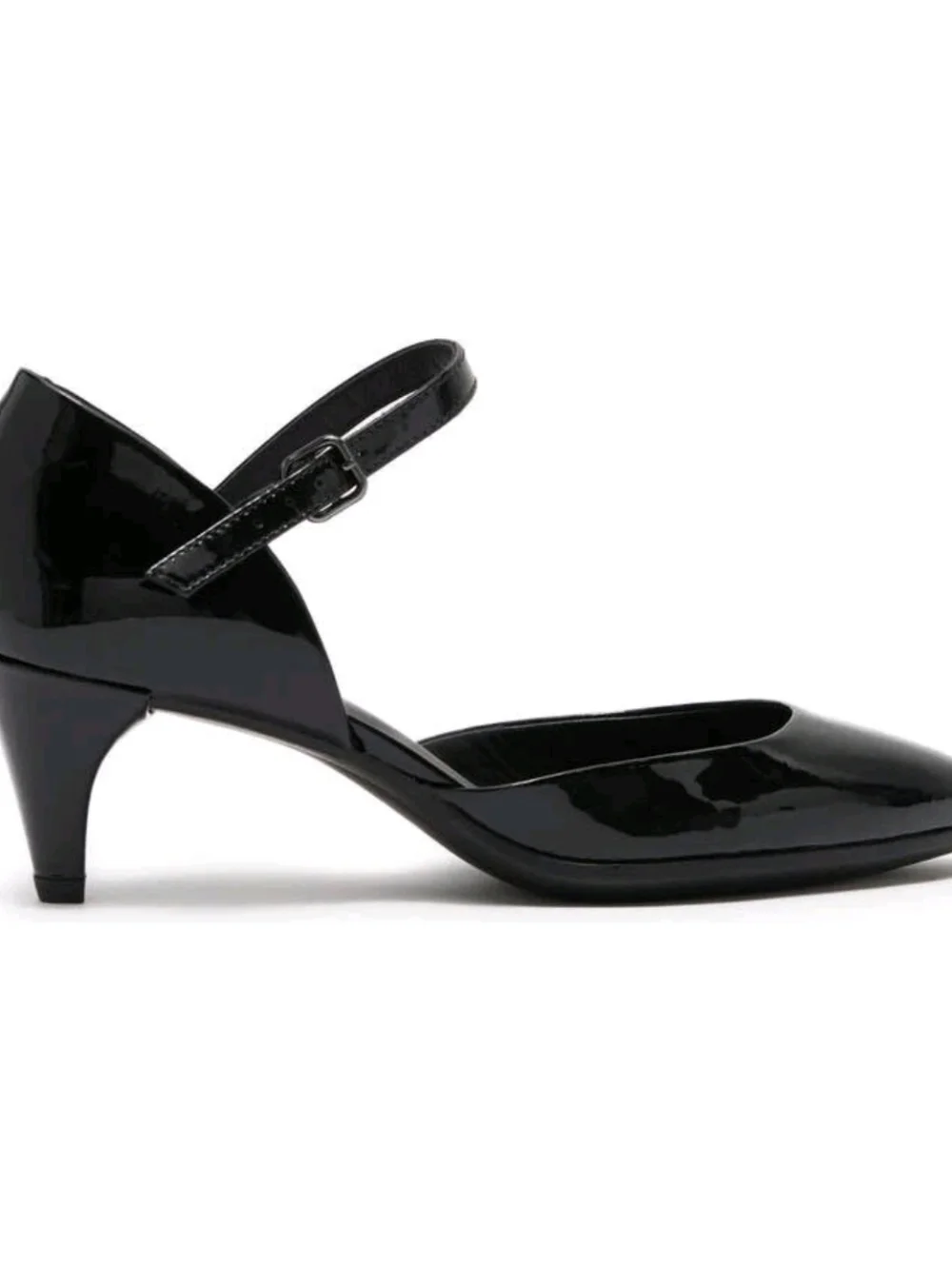 🌺ECCO Women's Shape 45 Pointy Sleek Maryjane Pump, Black, Size 7 NWOB - Picture 7 of 12